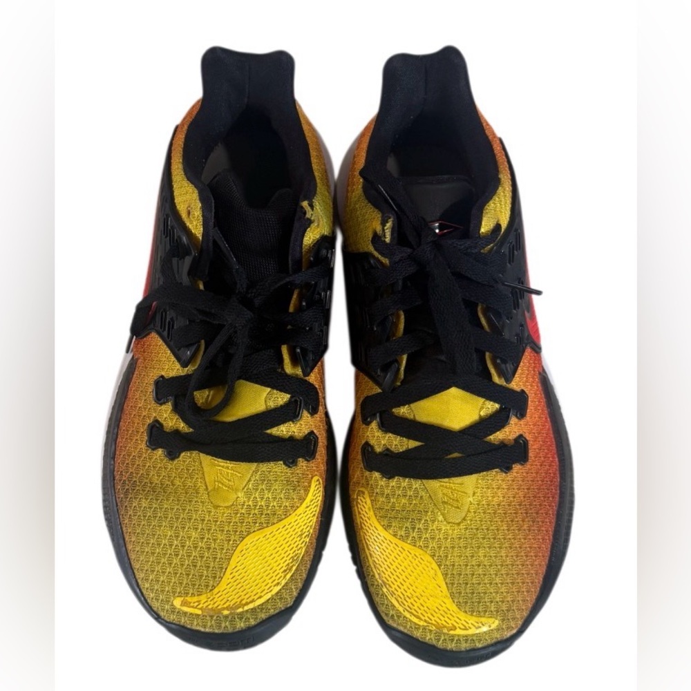 Nike GIAY Kyrie low 2 sunset orange Yellow Black Red Gradient (AV6337-800) sz 9